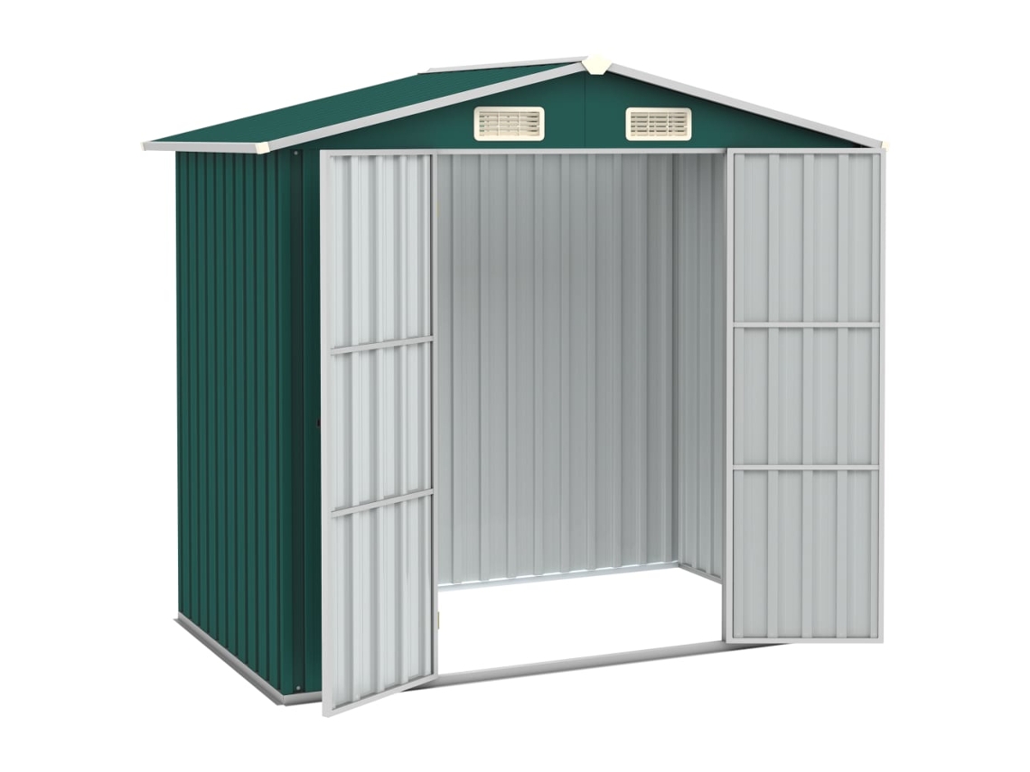 Abrigo MAISON EXCLUSIVE 205x129x183 cm Aço Galvanizado Verde