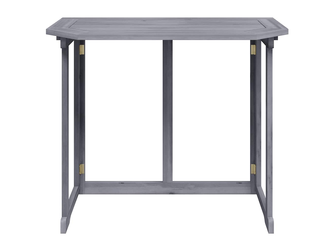 Mesa De Varanda Dobrável 90x50x74 Cm Madeira De Acácia Maciça