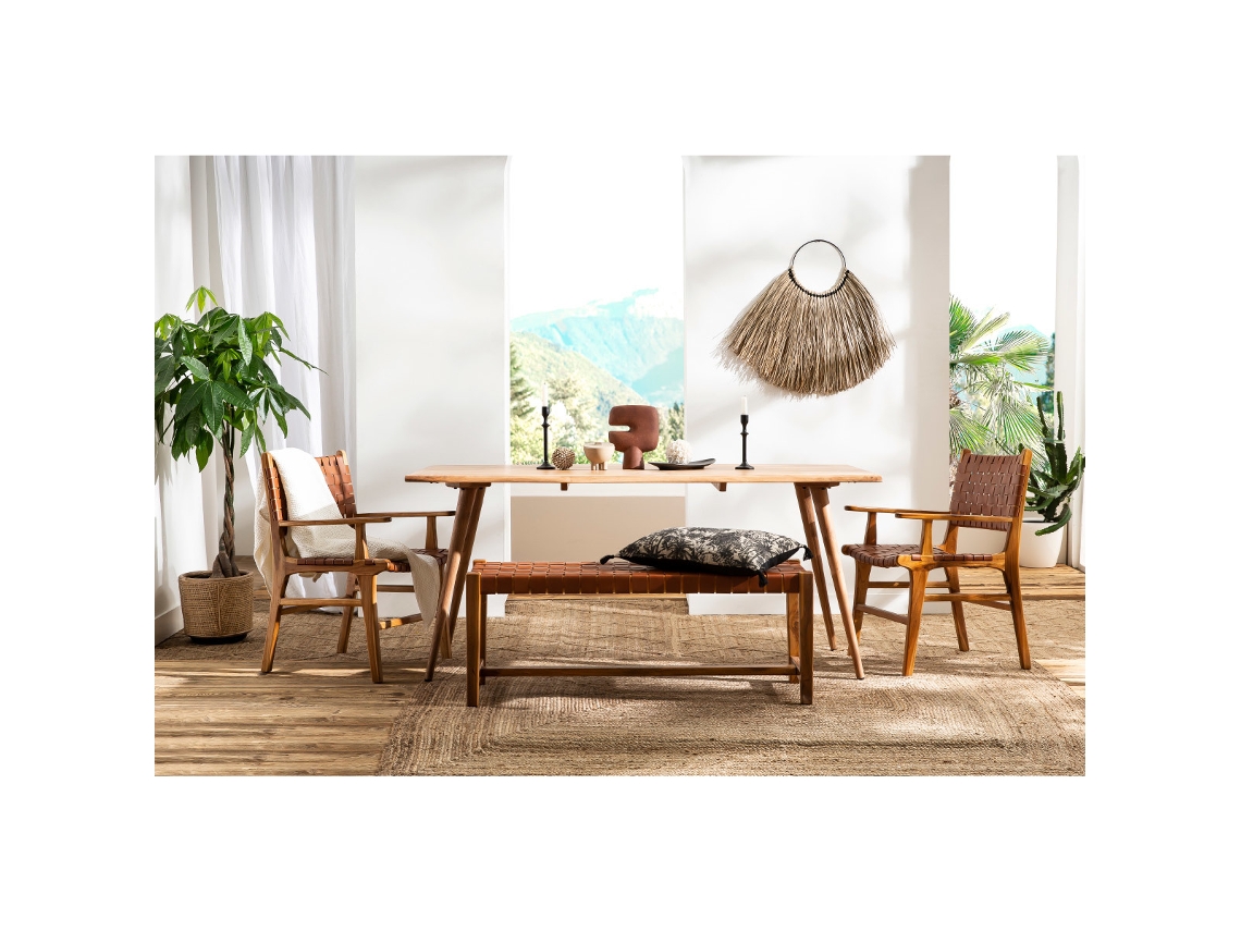 Savana MILIBOO Mesa de jantar em madeira de acácia maciça 175 cm