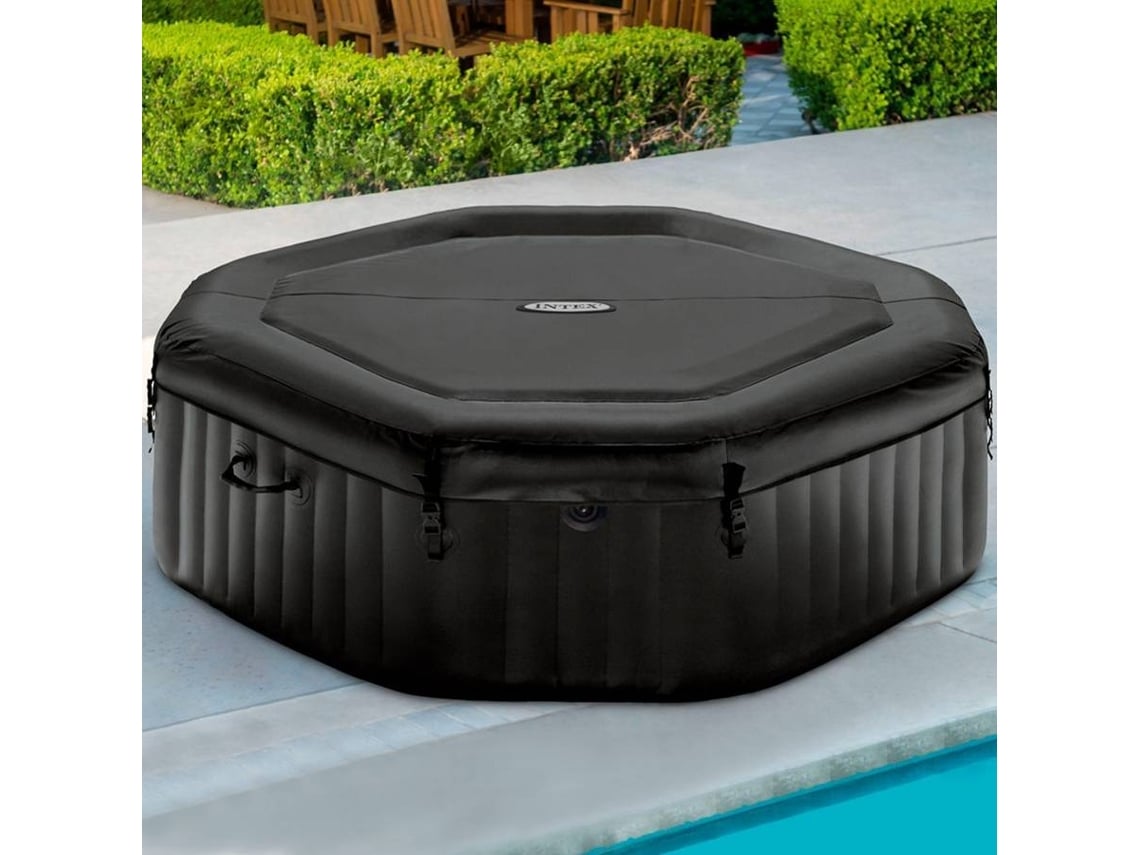 Spa Inflável INTEX (Preto - PVC - 201x71 cm - 795 L)