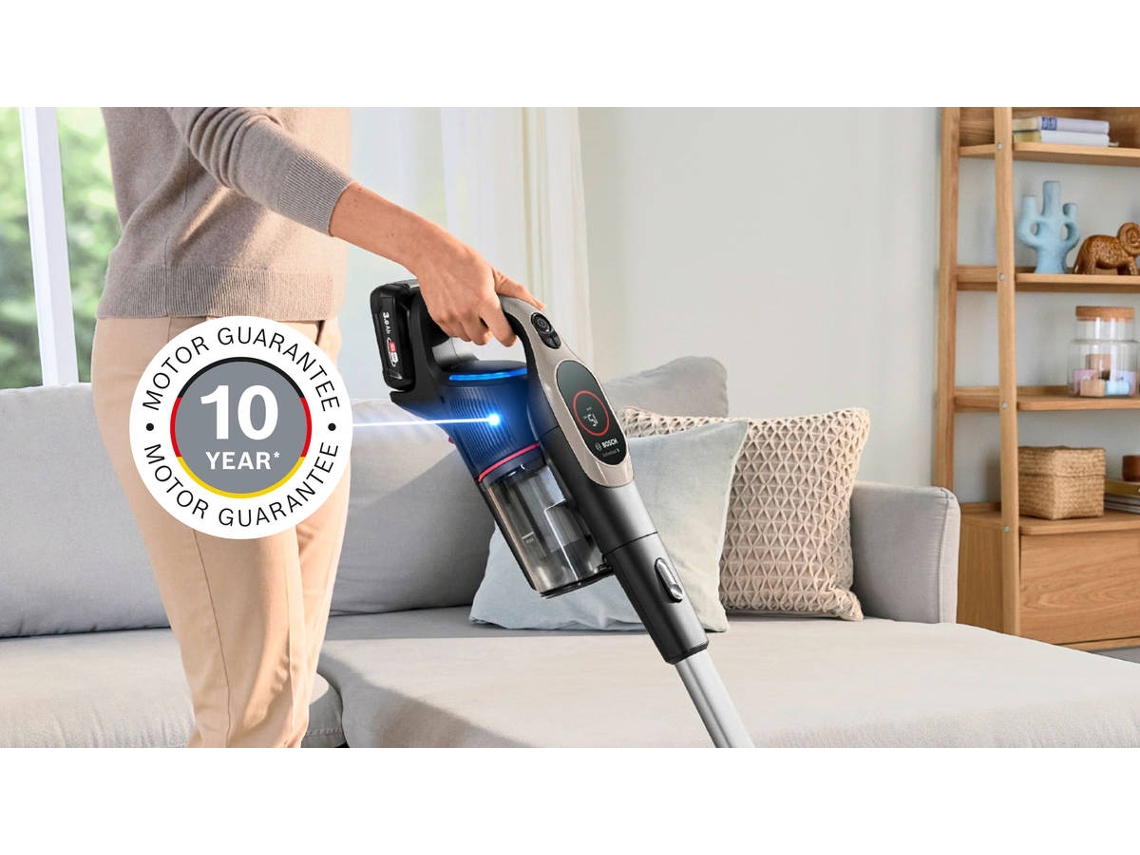 Aspirador Vertical BOSCH BCS931GAC Unlimeted 9 (Autonomia 60 min - 0.4 L - Inox)