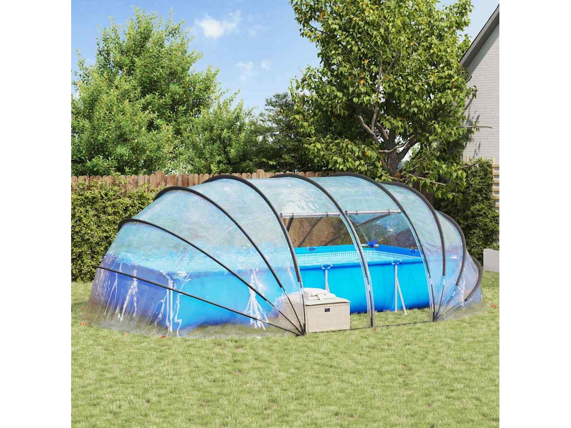 Tenda De Piscina Vidaxl Verde Pvc (640 X 432 X 205 Cm)
