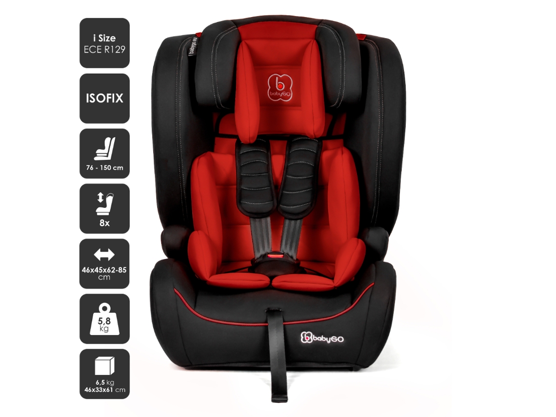 Cadeira Auto I Size 76 150 Cm Babygo Freemove Red