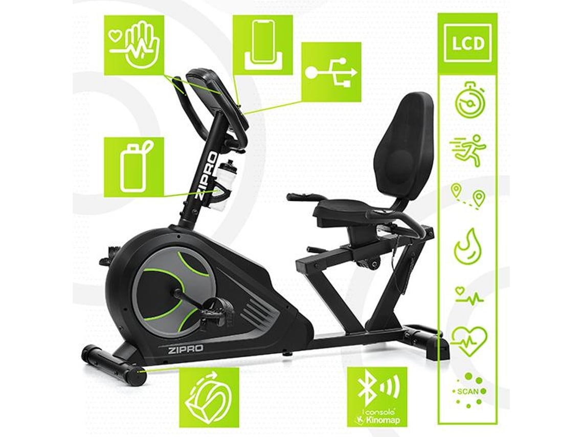 Bicicleta Estática Eléctrica-Magnética ZIPRO Glow Iconsole