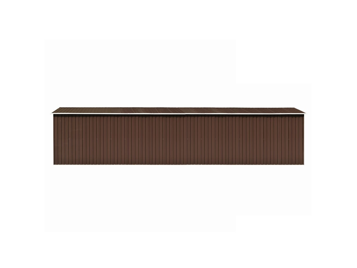 Abrigo VIDAXL Marrom Aço (257x990x181 cm)