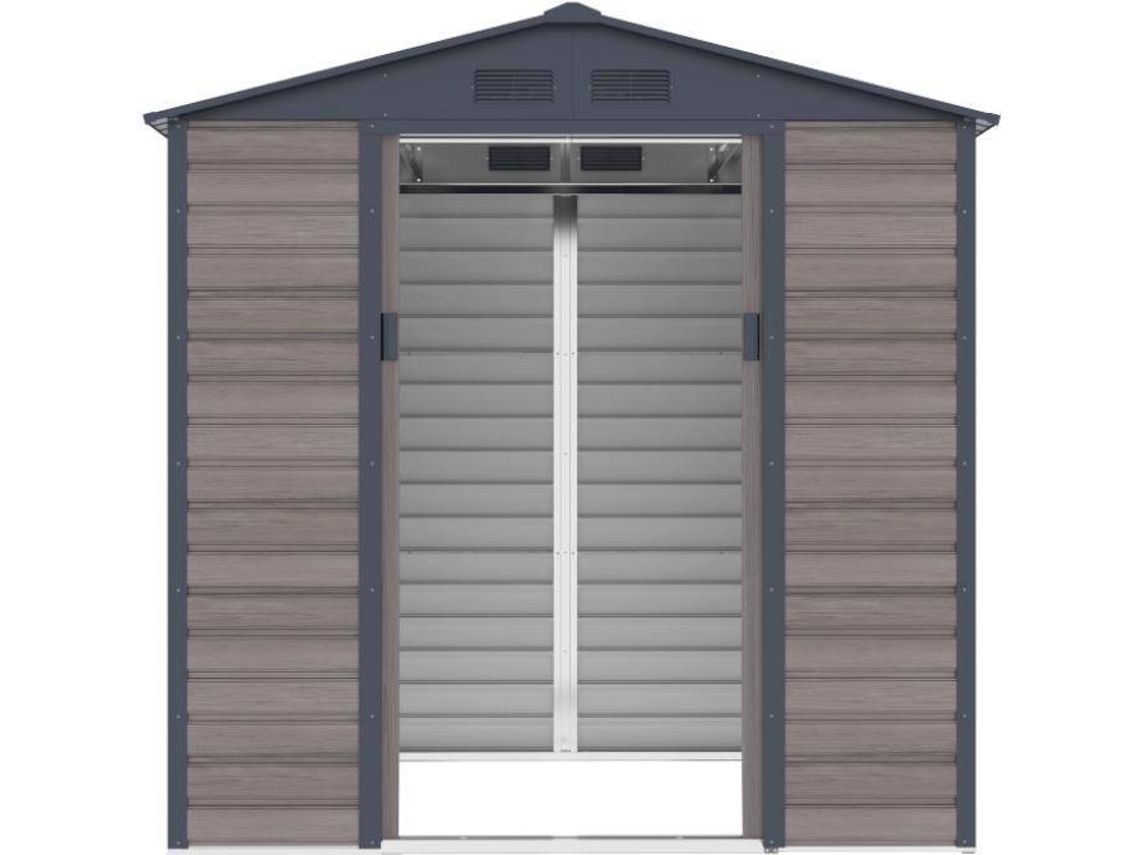 Abrigo de Metal VENTE UNIQUE Adelmo (Castanho - - 203x181x211 cm)