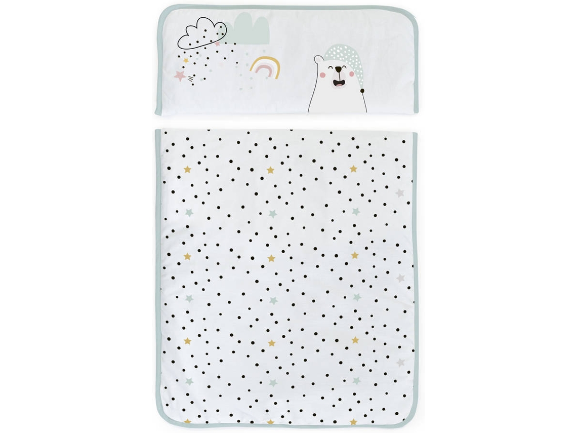 Berço NAF NAF Mini-berço + Textil e Véu Nordic Bear