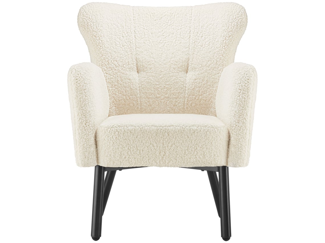 Cadeirão Vänersborg, Grosso Modo Acolchoado, Com Estofo De Bouclé Tectake