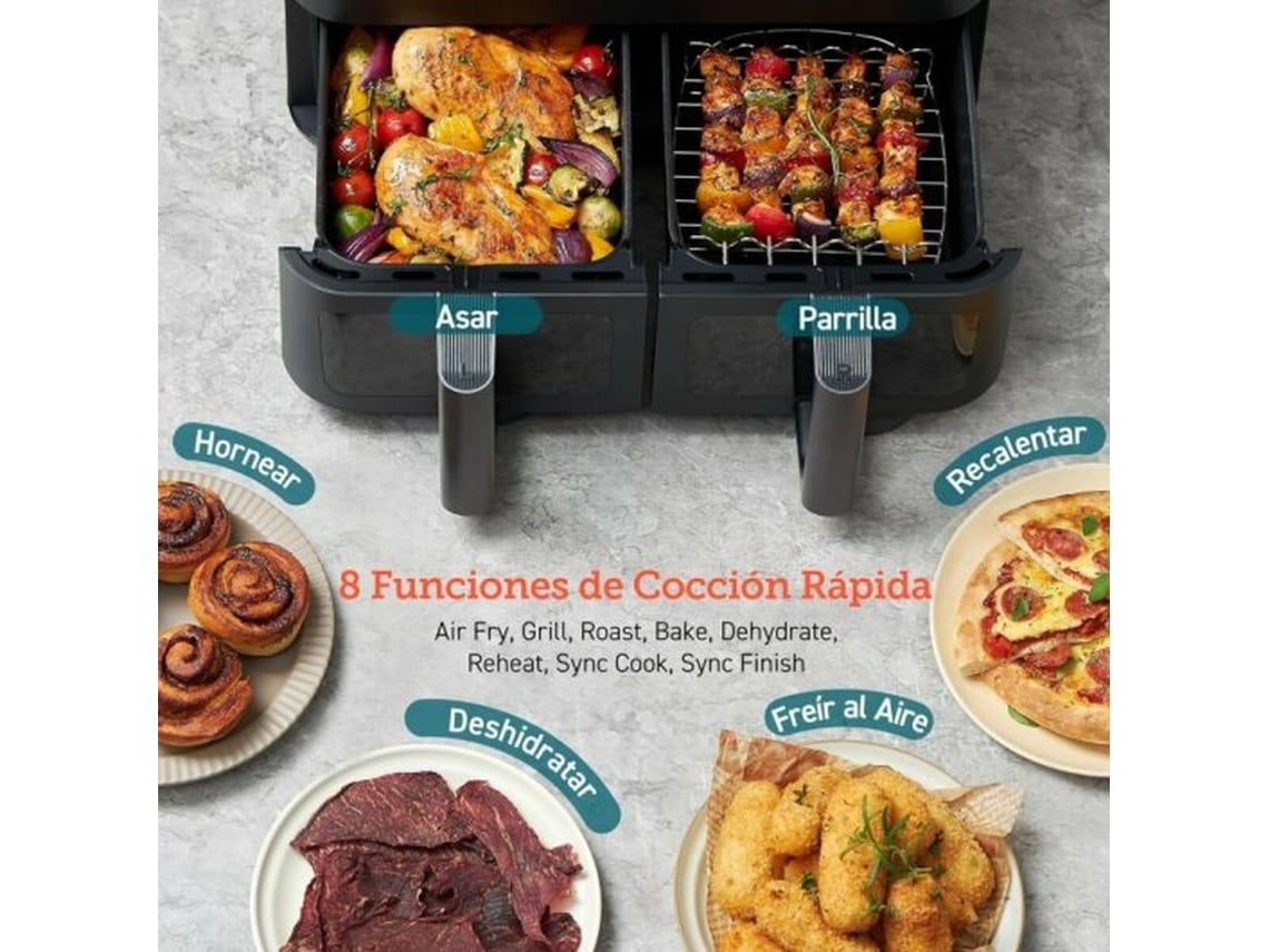 Fritadeira sem Óleo COSORI Dual Basket 8.5 Chef Edition 1800 W 8 5 L