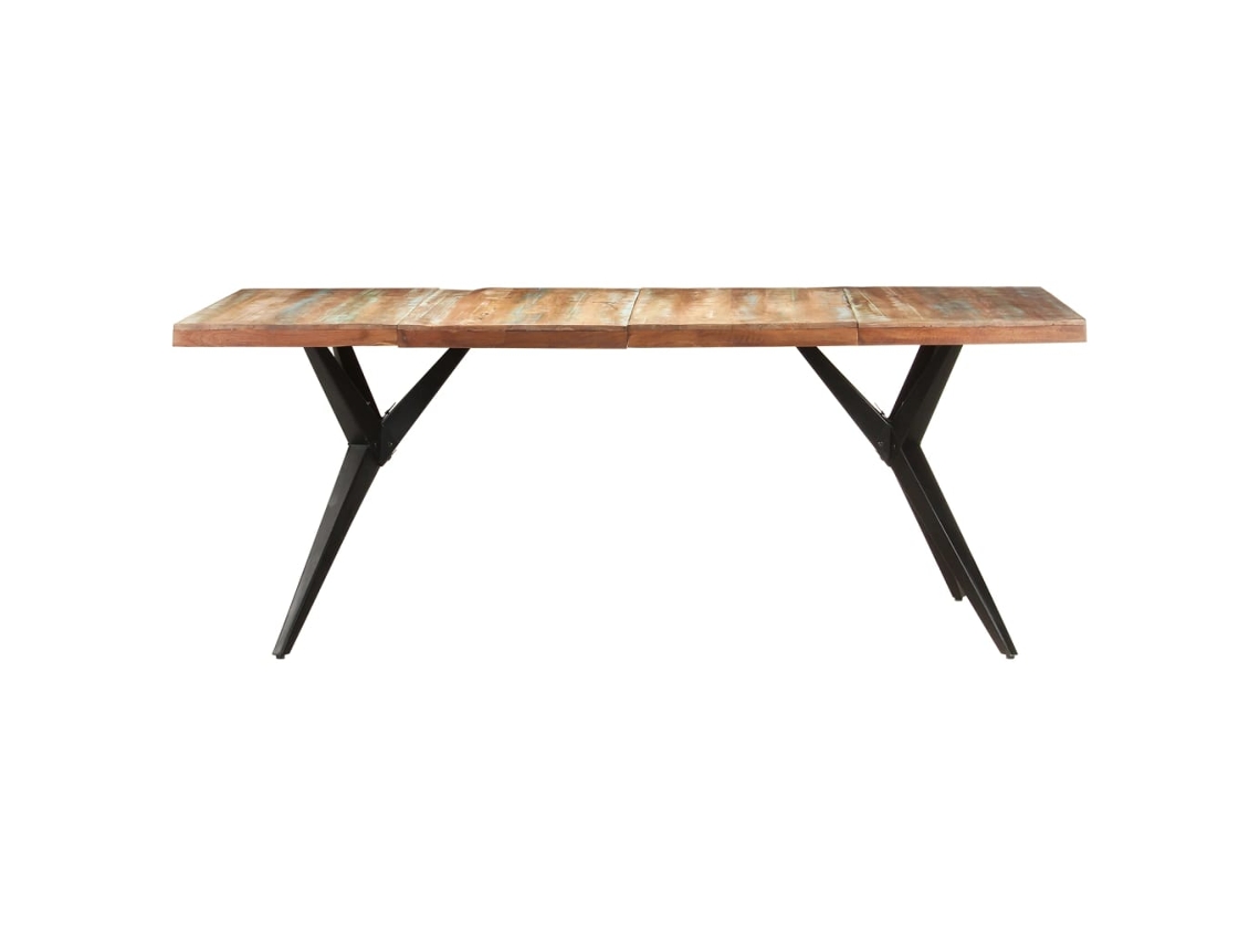 Mesa de Jantar 200X90X76 Cm Madeira Recuperada Maciça NONAME