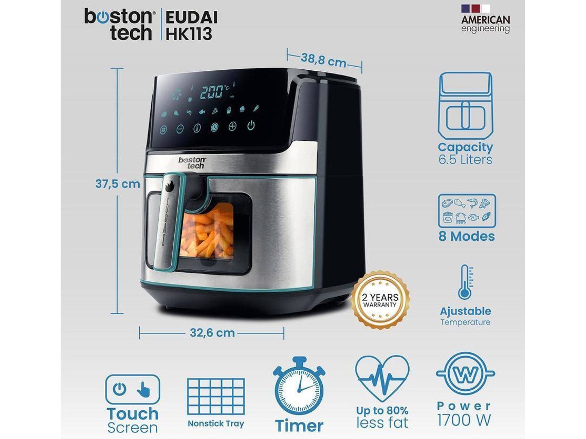 Fritadeira sem Óleo BOSTON TECH 6.5 L Led