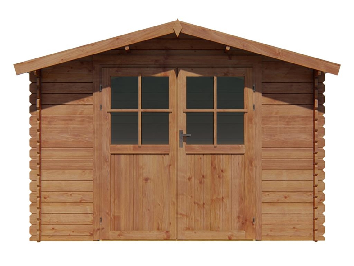 Abrigo de Madeira VENTE UNIQUE (298x298x214 cm - Castanho)