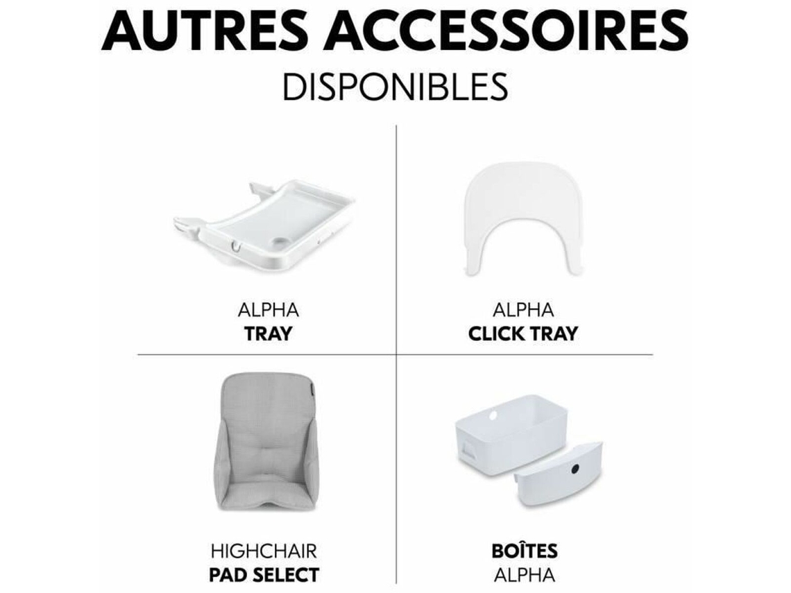 Cadeira alta preta Hauck