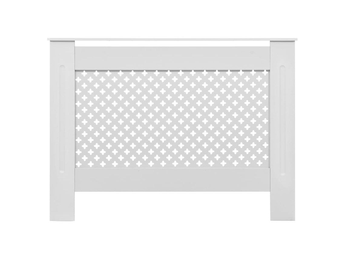 Cobertura De Radiador 112x19x81,5 Cm Mdf Branco Haochrymec