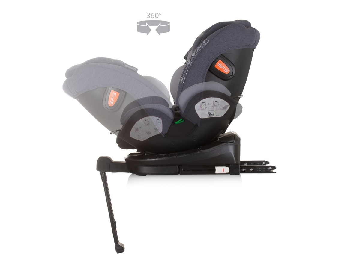 Cadeira Auto Tourino I Size Isofix 360 By Chipolino Cinza Mix (40 150 Cm)