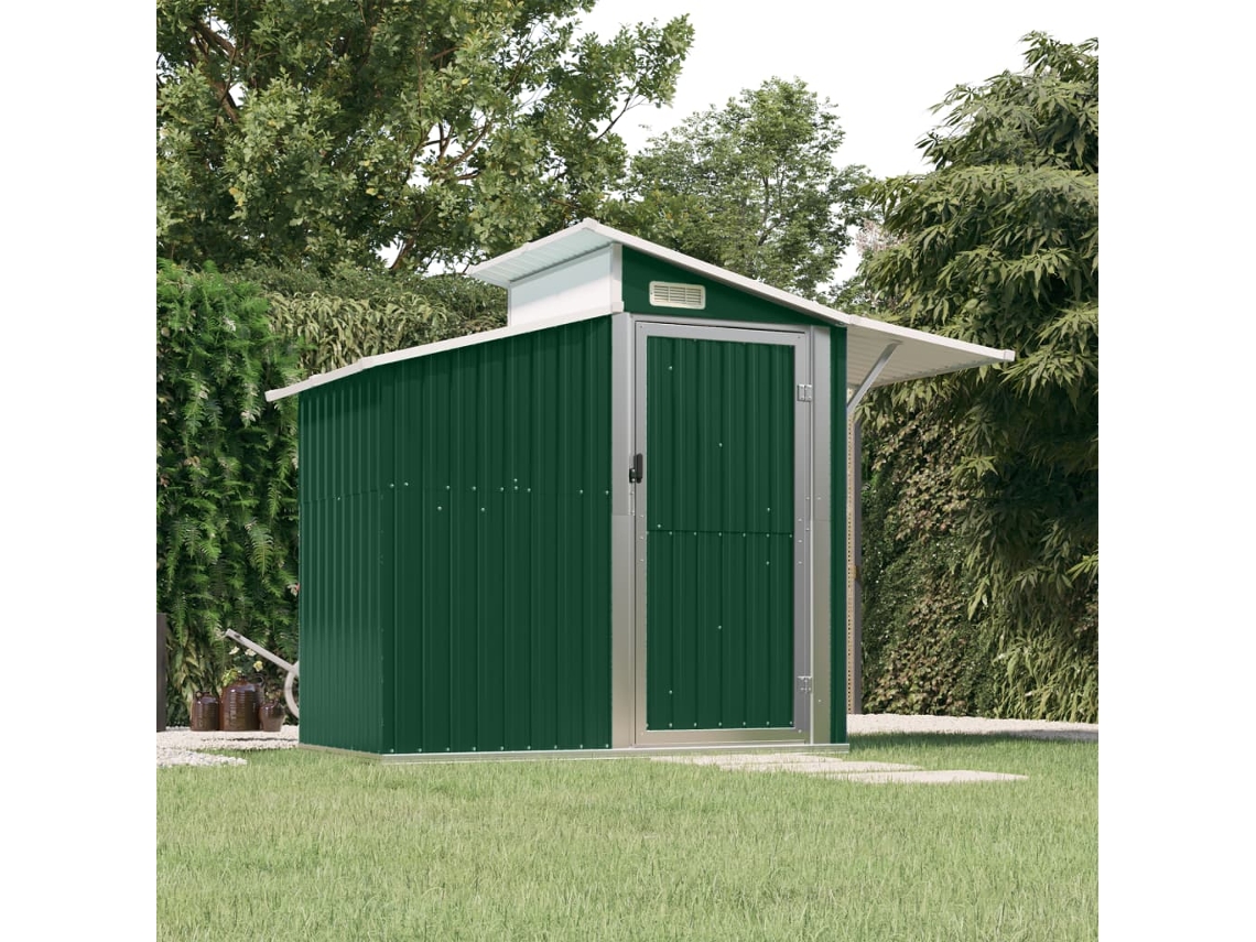 Abrigo VIDAXL Verde Aço (270x130x208,5 cm)