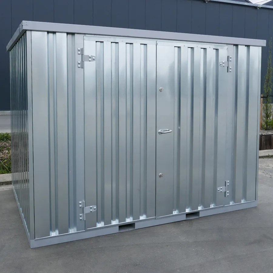 Abrigo FOCO 3x2 Porta Dupla Comprido Em Galvanizado