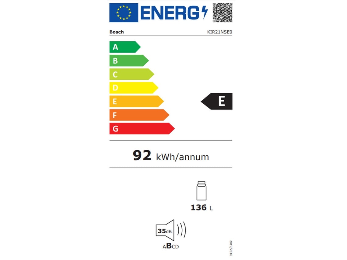 Frigoríficos BOSCH KIR21NSE0 (Estático - 88 cm - Branco)