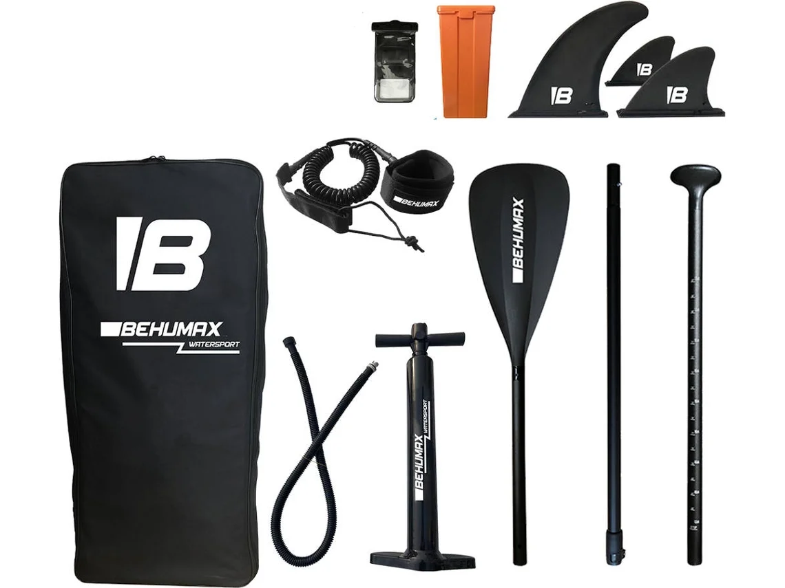 Prancha de Stand Up Paddle BEHUMAX Be Wave Dark 10  Preto (305x76x15 cm)