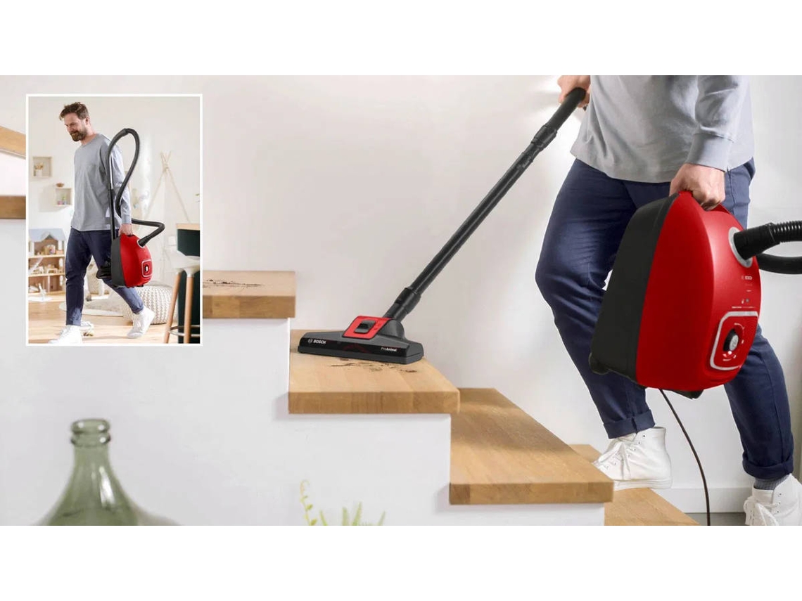 Aspirador com Saco BOSCH BGL41PET2H S. 4 PROANI (4 L - Vermelho)