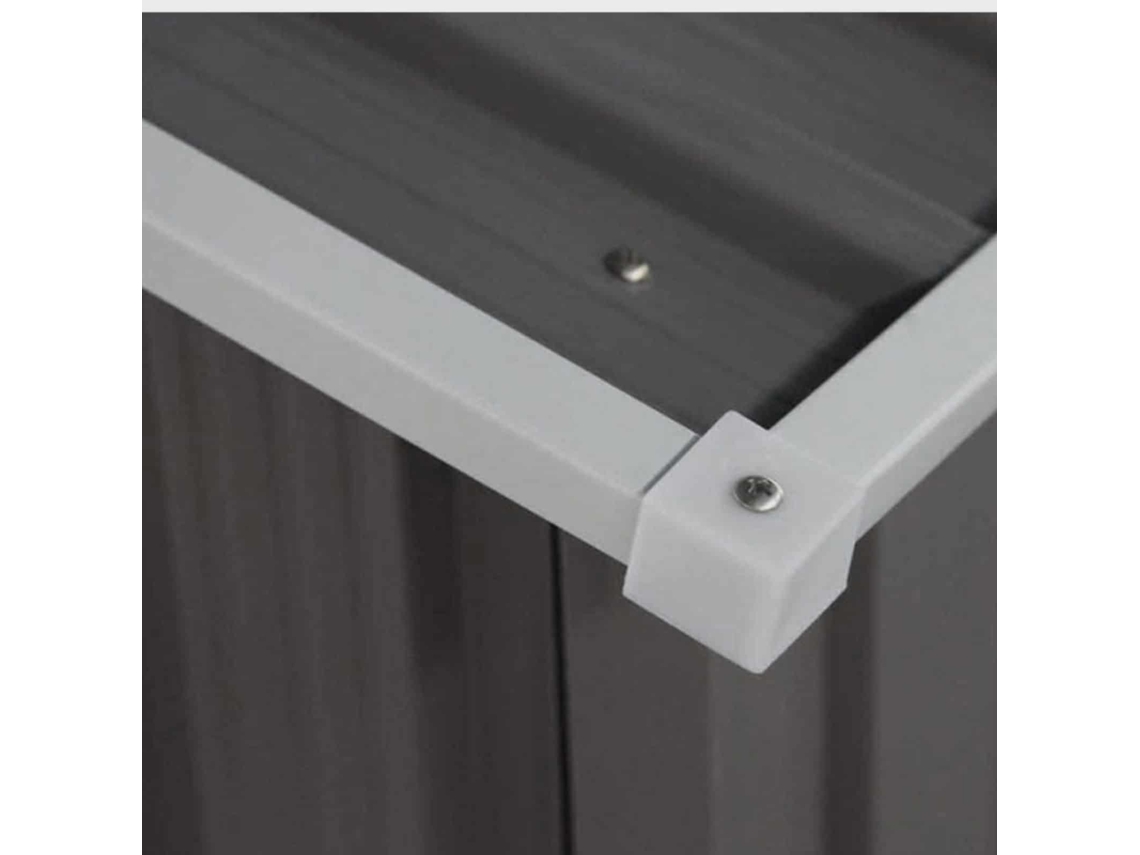 Acessórios para Abrigo GARDIUN Metálica Bristol 7 74 m² 321x241x205 cm Acero Galvanizado Gris Antracita