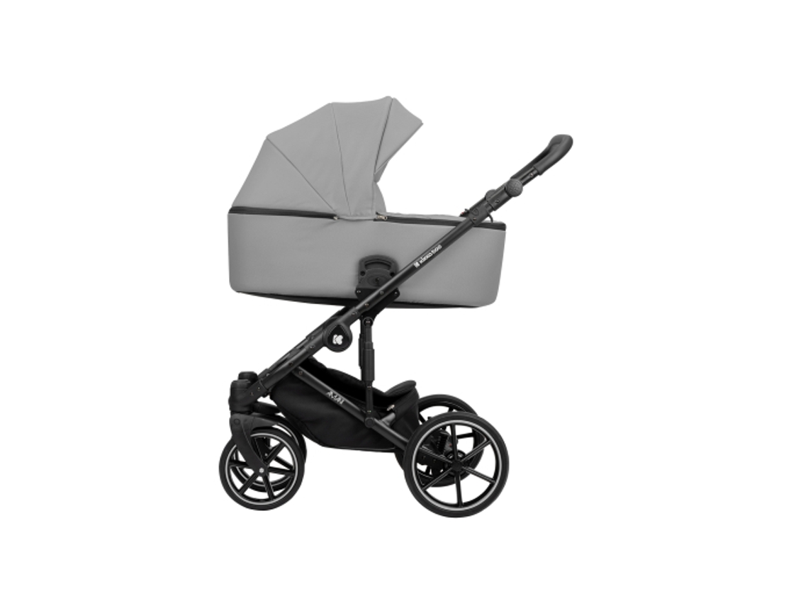 Carrinho de Bebé KIKKABOO 2 em 1 com Alcofa Rígida Amani Cinzento