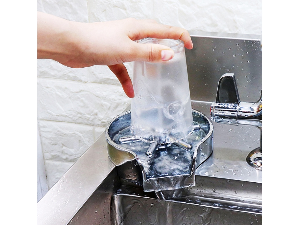 Lavador Automático De Copos Inox G1/2 Para Uso Residencial Comercial