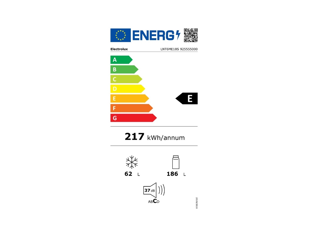 Geladeira Integrada 1 Porta com Corrediças 249L Lnt6Me18S ELECTROLUX