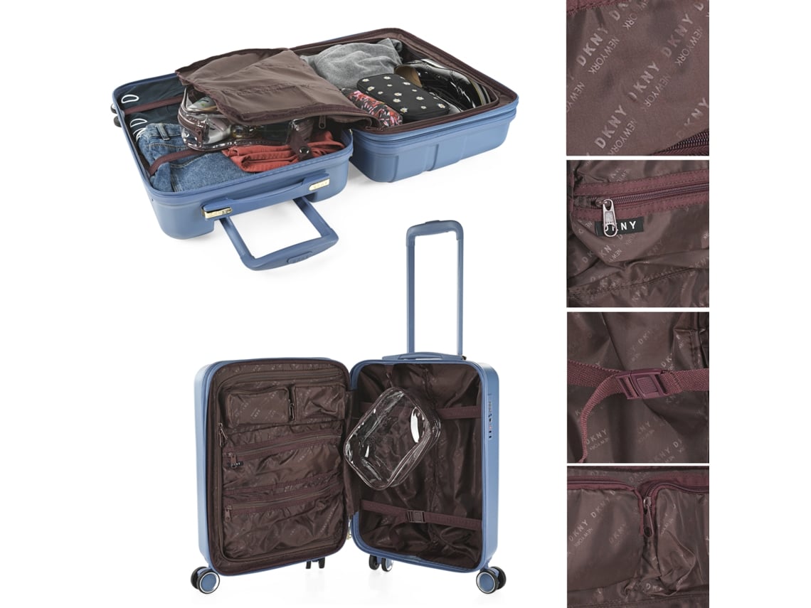 DKNY DKNY-413 City Block Aço Azul Pequena Mala para Pc 35X54X23 Cm 36 5L