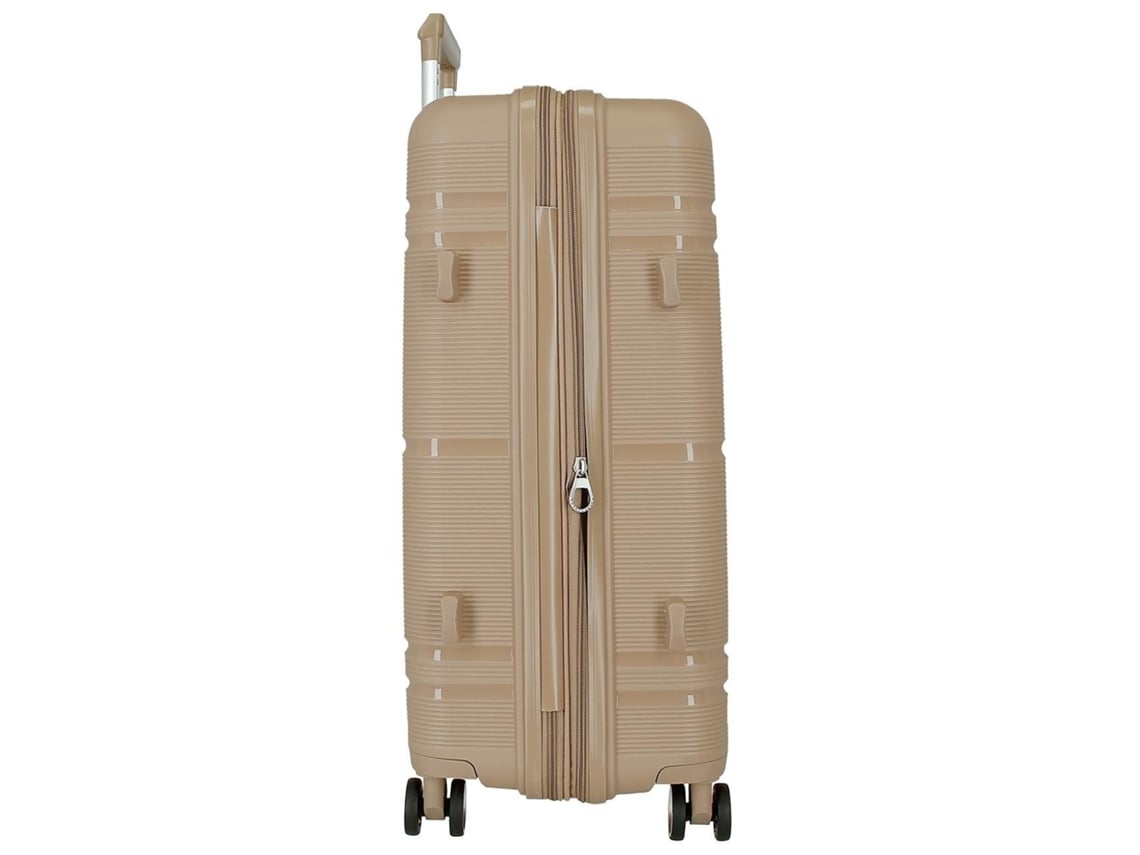 Conjunto De Malas Universe Polipropileno Bege Roll Road