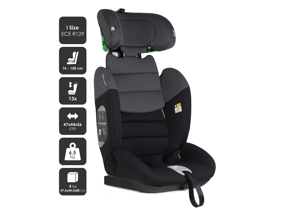 Cadeira Auto I Size 76 150 Cm Babygo Lumo Grey