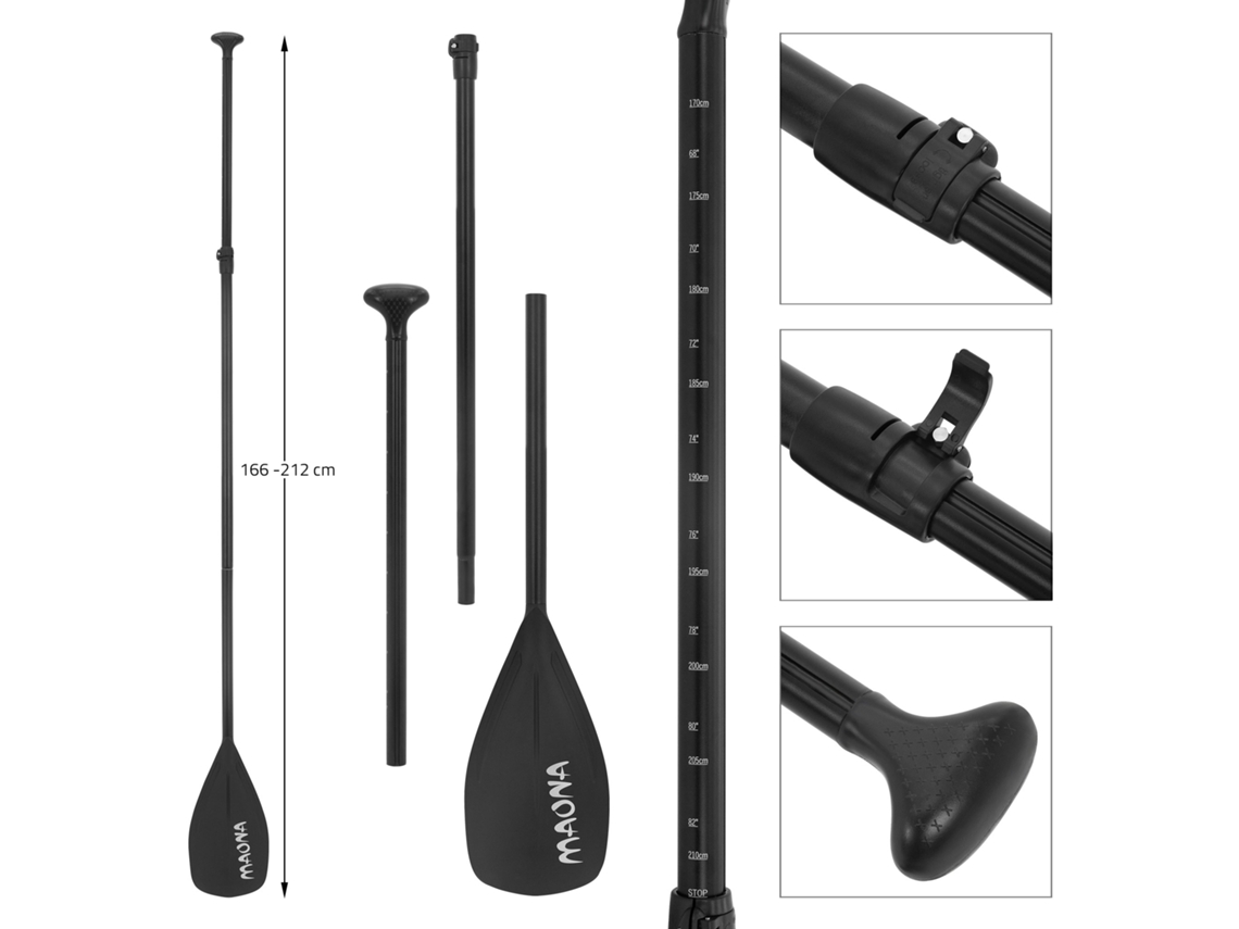 Prancha de paddle surf insuflável SUP Maona ECD Germany 308x78x10 cm PVC cor de azeitona