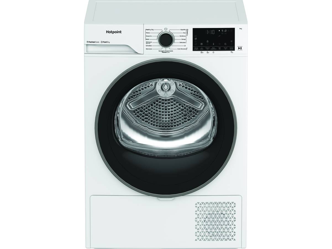 Máquina de Secar Roupa HOTPOINT CHD94MWBSPT (9 kg - Bomba de Calor - Branco)