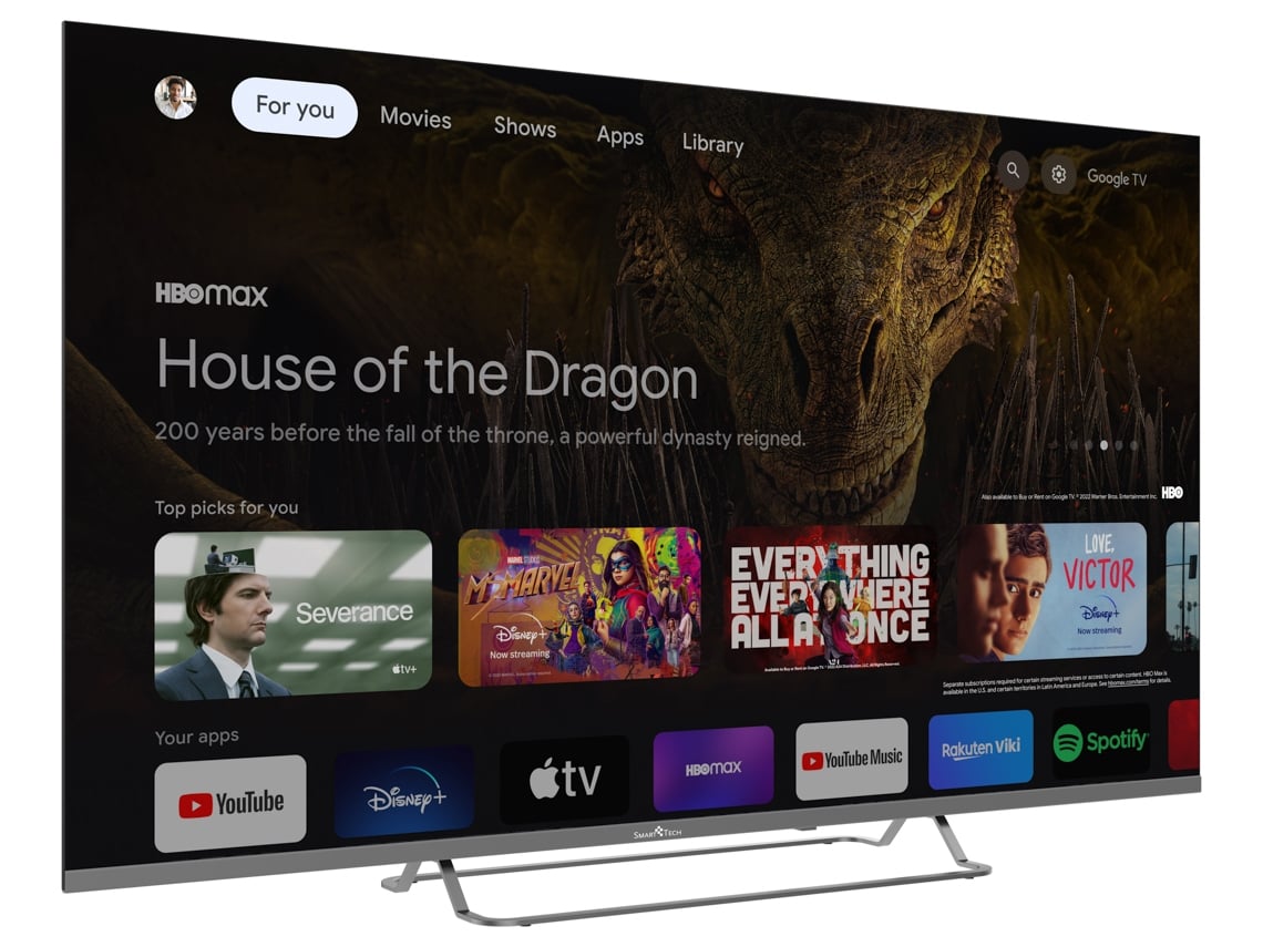 TV GOOGLE SMART TECH 55UG02V (LED - 55'' - 140 cm - 4K Ultra HD - Smart TV)