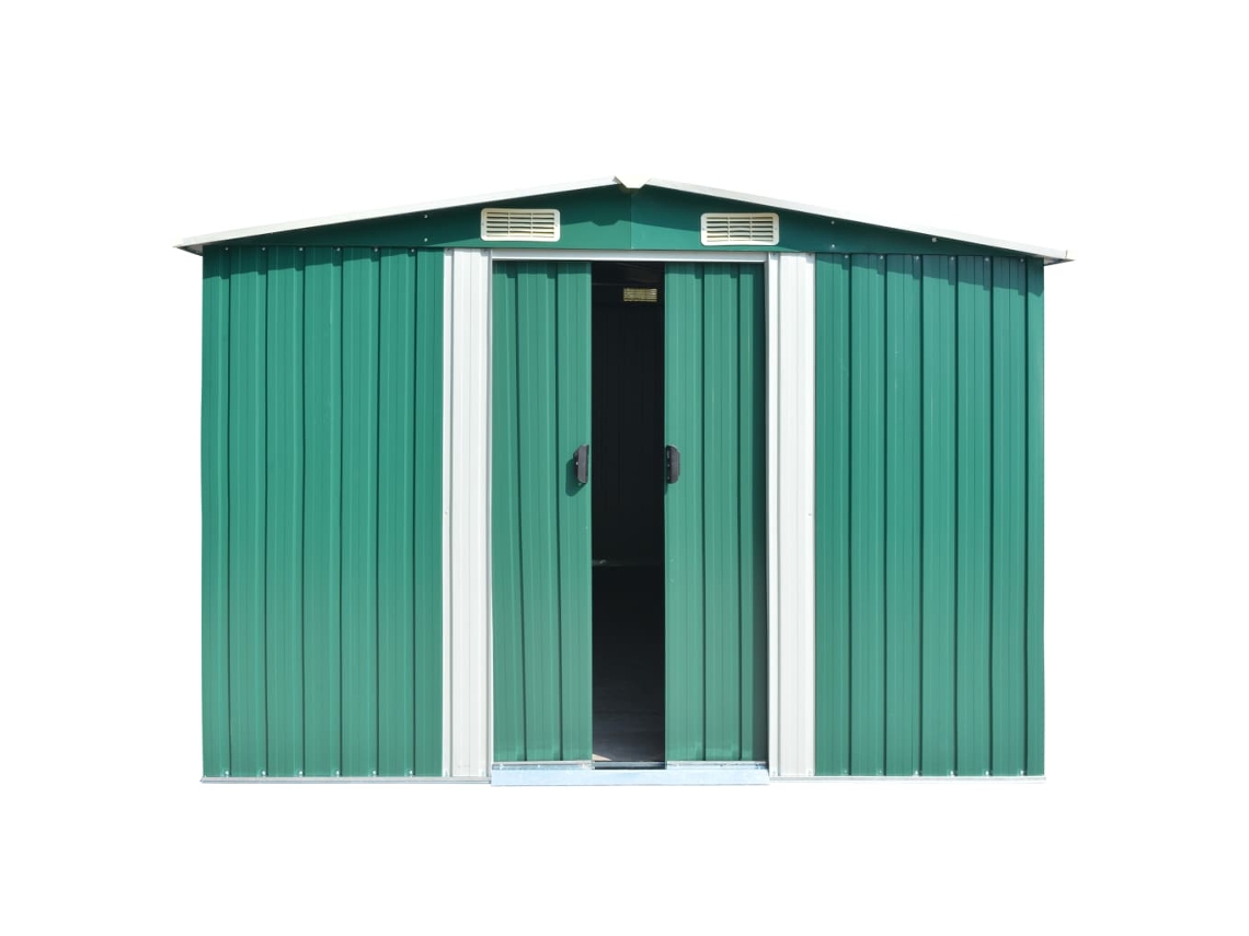 Abrigo VIDAXL Green Aço (257x392x181 cm)