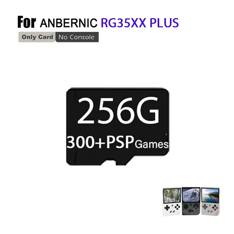 Cartão Tf Para Jogos, Capacidade De 256g, Inclui 300 Jogos Psp, 256g Card Oem