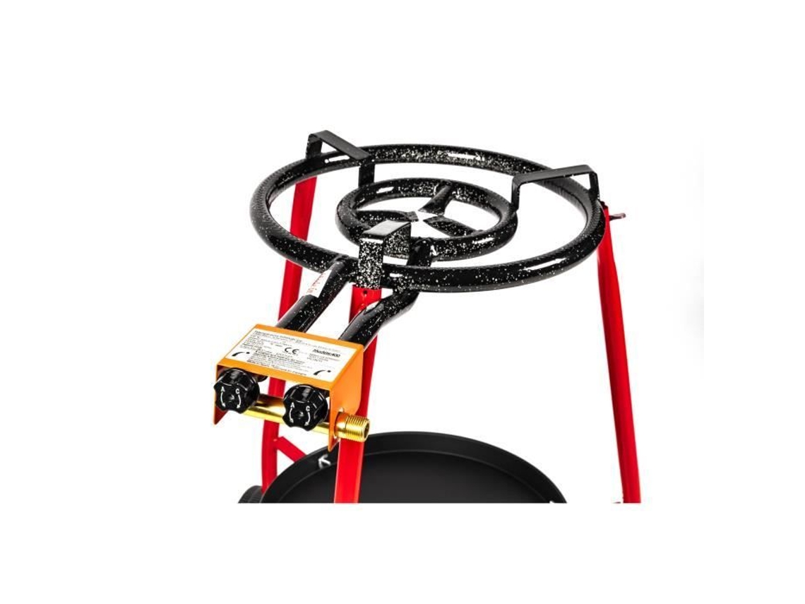 Conjunto Paella SOMAGIC Valencia Queimador a Gás 11 40 Kw Plataforma de Armazenamento