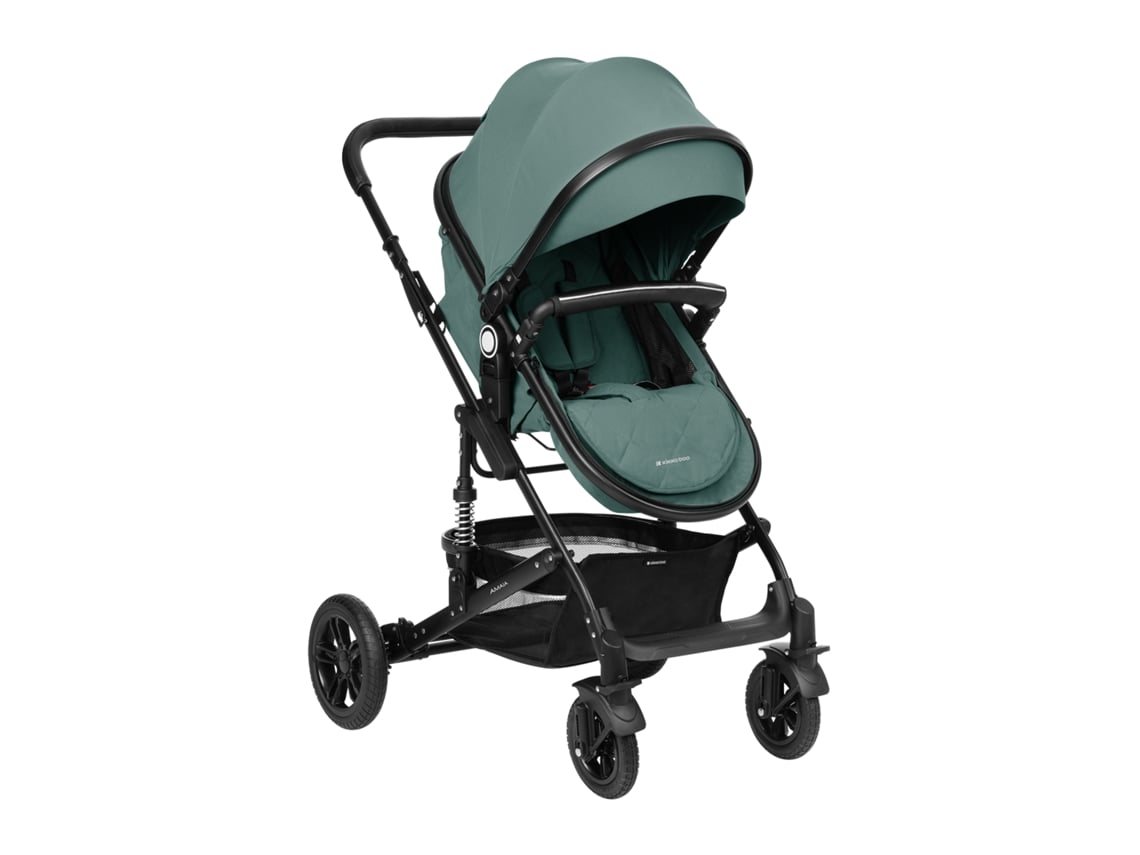 Carrinho de Bebé 3 em 1 com Assento Transformável Amaia Menta 2024 KIKKABOO