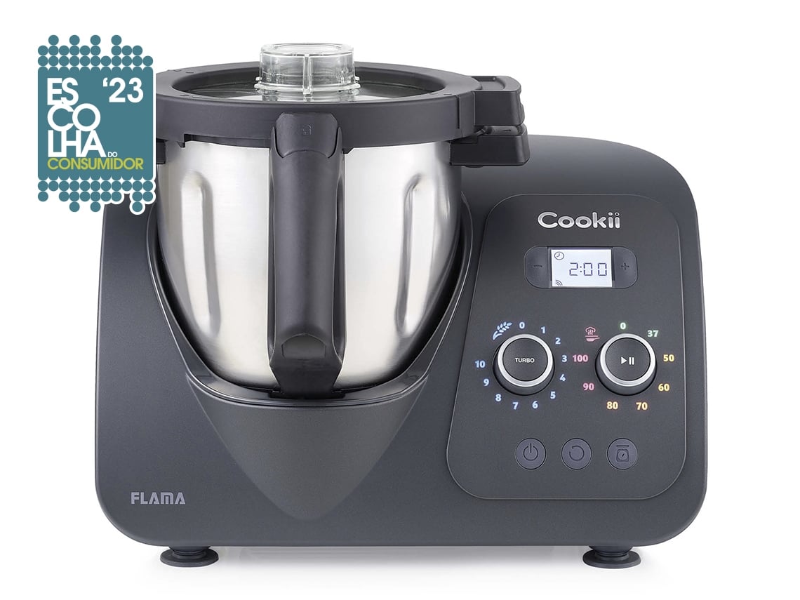 Robô de Cozinha FLAMA MX 2186FL Cookii Preto (2.5 L - 1500 W - 4 acessório)