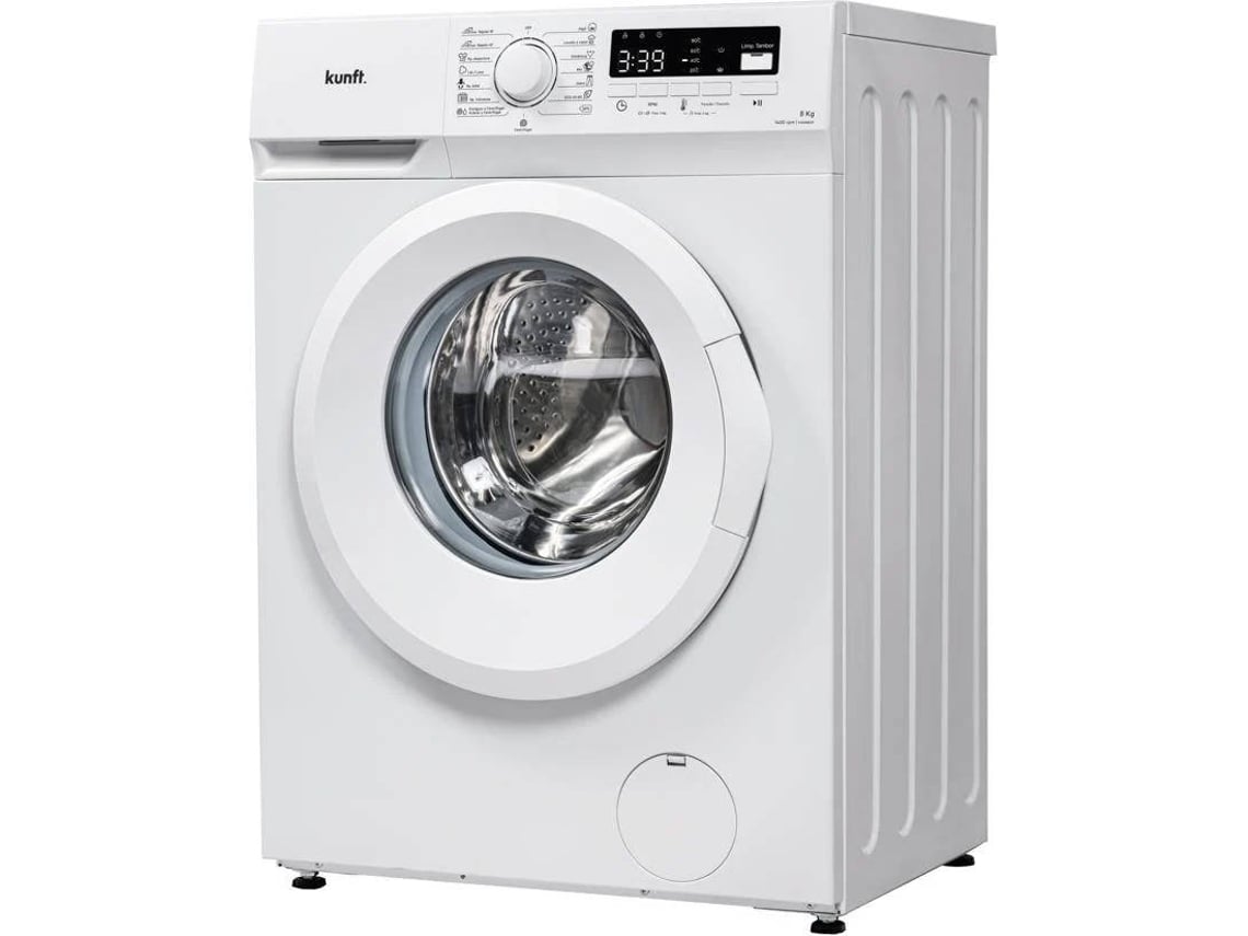 Máquina de Lavar Roupa KUNFT KWM8809 (8 kg - 1400 rpm - Branco)