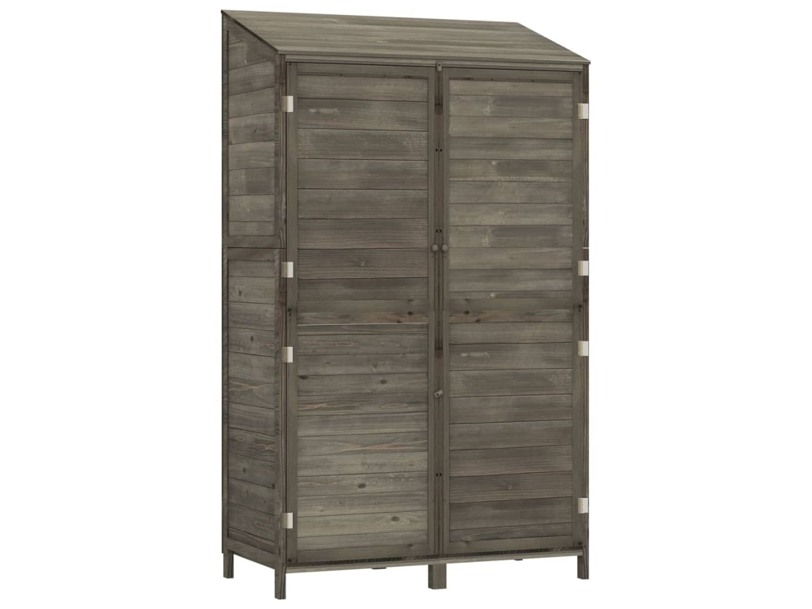 Abrigo de Madeira MAISON EXCLUSIVE 102x52x174,5 cm de Abeto Maciça Antracite