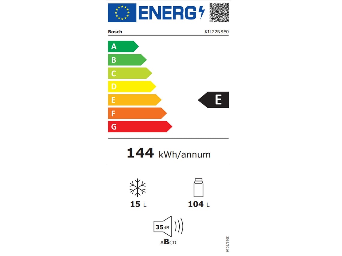 Frigoríficos BOSCH KIL22NSE0 (Estático - 88 cm - Branco)