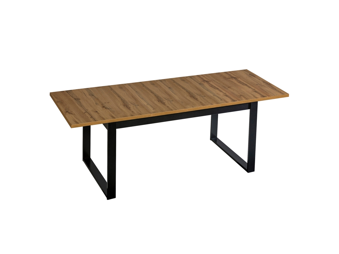 Mesa de Jantar Extensível Lamelo HOME STORY (Placa laminada e MDF - 90x77x160-200 cm)