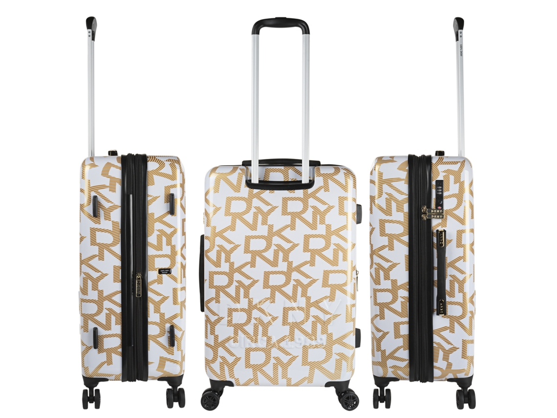 DKNY DKNY-626D Mala Deco Signature Ouro Branco Medium Pc 44X68X27 5 Cm 69L