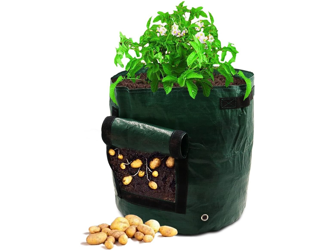 Saco de Batata Verde-7 Galões 34*35Cm Estilo Britânico Conjunto de 2 Ferramentas de Jardinagem
