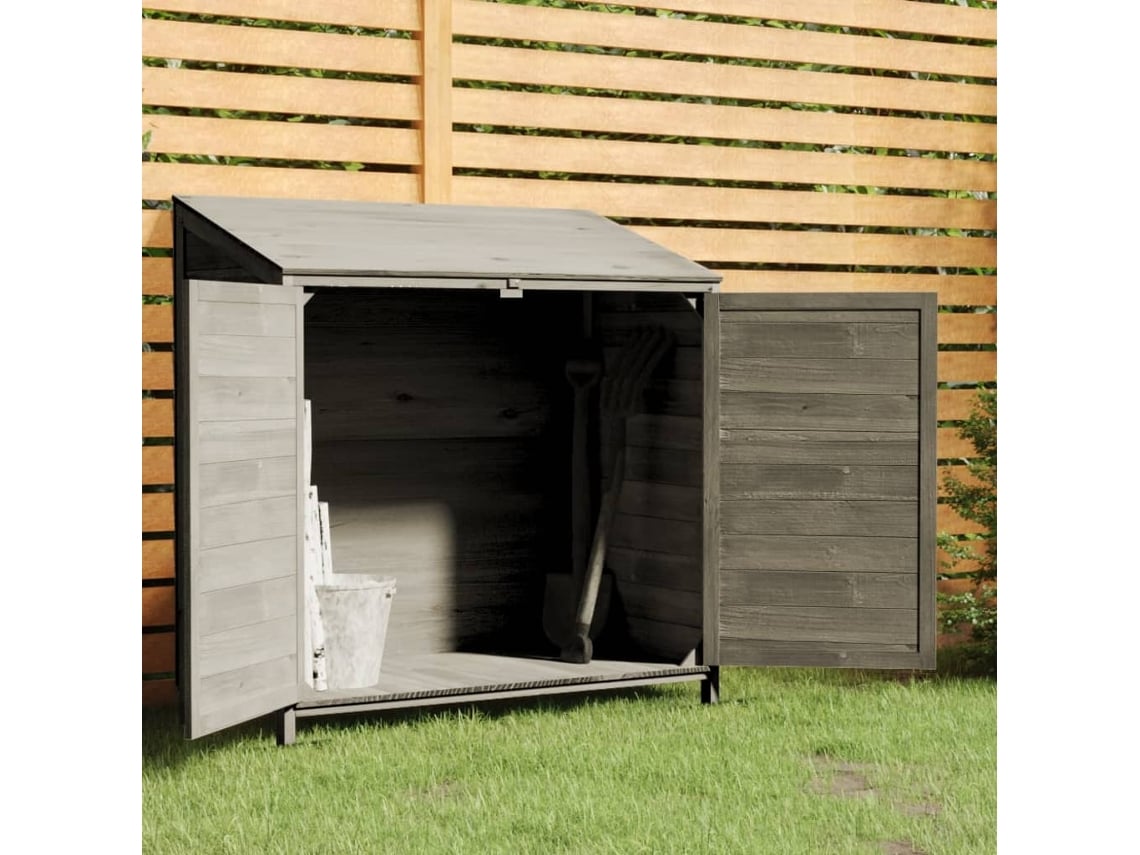 Abrigo de Madeira VIDAXL Antracite (102x52x112 cm)