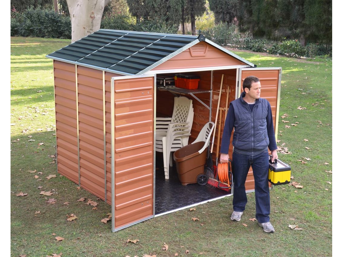 Abrigo de Jardim CANOPIA Skylight de Policarbonato 229X185X217 cm Âmbar