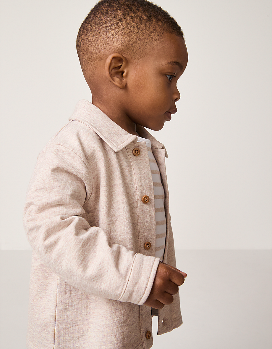 Organic Cotton Shirt Top & Joggers Set (0–4yrs)