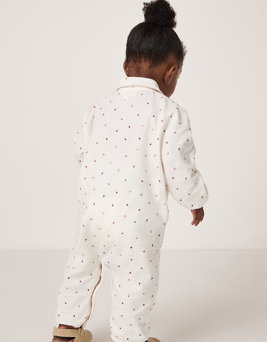 Organic Cotton Ines Floral Cord Jumpsuit (0–4yrs)