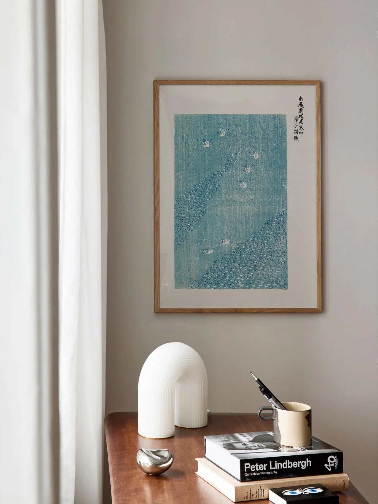 Woodblock Print Blue by Taguchi Tomoki Poster